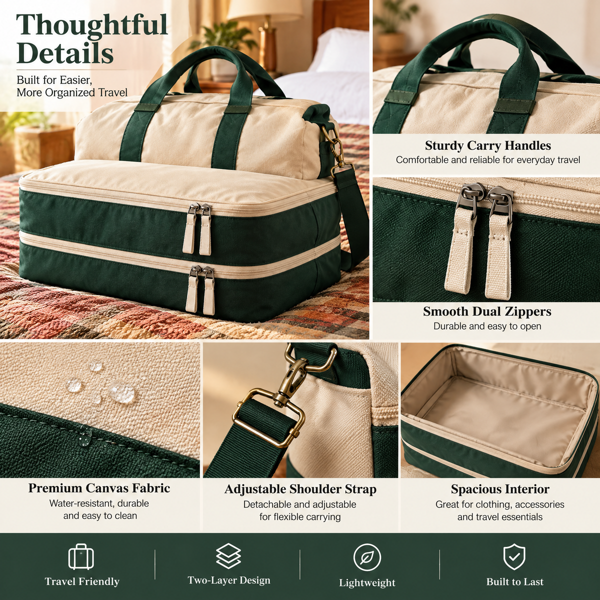 Racing Green Compression Packing Cube — detail 3