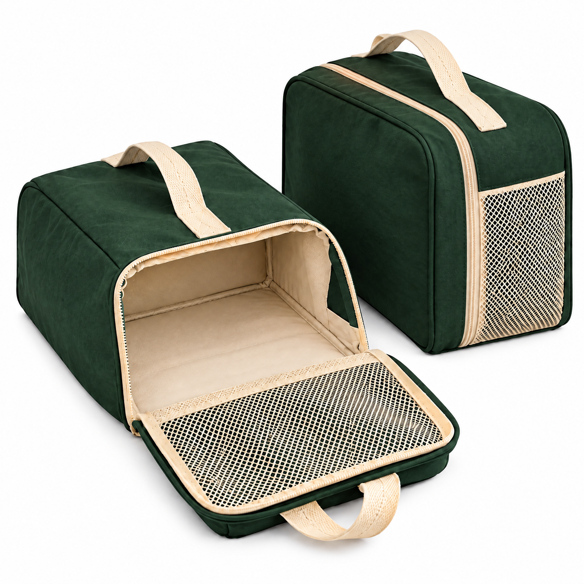 Racing Green Zip-Around Shoe Bag — detail 4