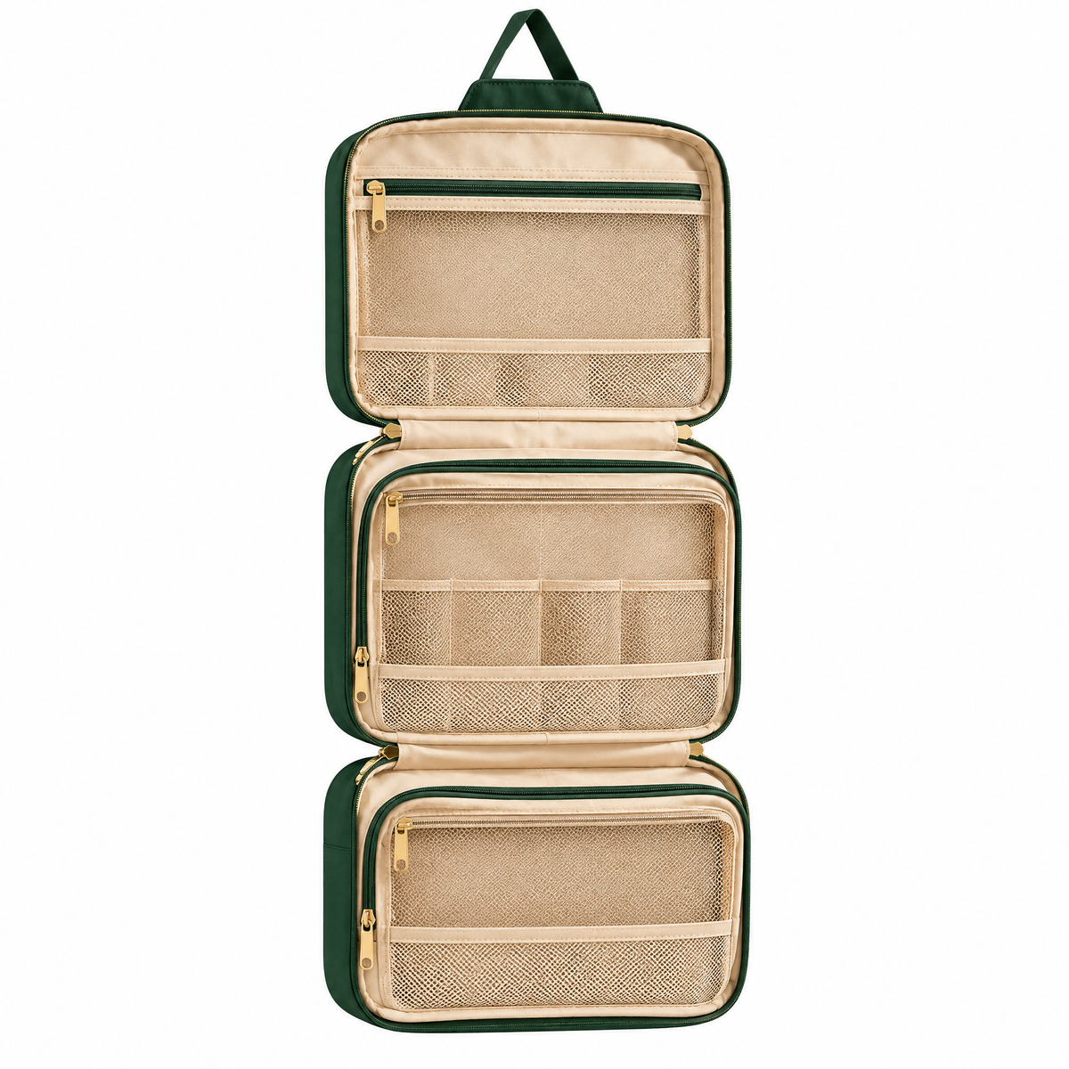 Racing Green Hanging Toiletry Organizer — detail 4